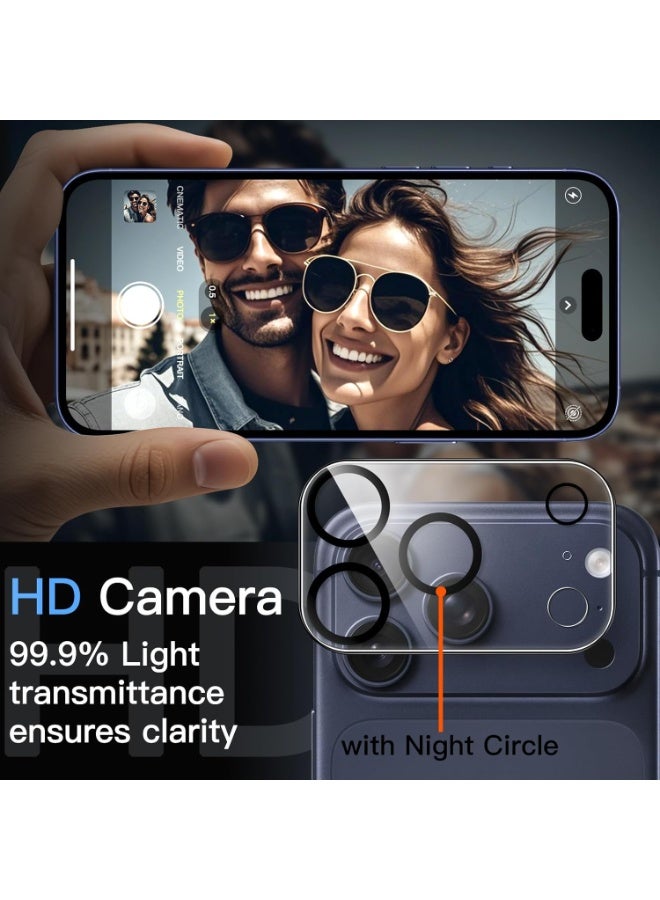 ACLIX Camera Lens Protector for iPhone 17 Pro Max, 9H Tempered Glass, Anti-Scratch, Case Friendly, Does Not Affect Night Shots, HD Clear (Clear) - Image 3